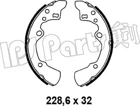 IPS Parts IBL-4329 - Ganascia freno autozon.pro