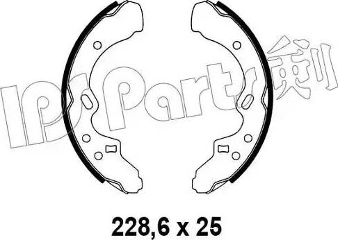 IPS Parts IBL-4328 - Ganascia freno autozon.pro