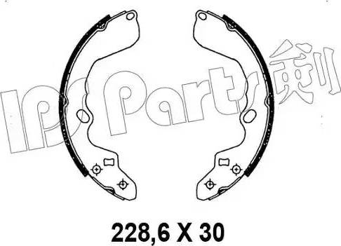 IPS Parts IBL-4K00 - Ganascia freno autozon.pro