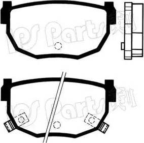 IPS Parts IBR-1194 - Kit pastiglie freno, Freno a disco autozon.pro