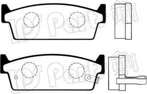 IPS Parts IBR-1124 - Kit pastiglie freno, Freno a disco autozon.pro