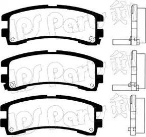 IPS Parts IBR-1128 - Kit pastiglie freno, Freno a disco autozon.pro