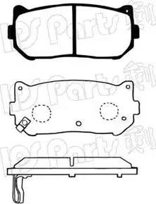 IPS Parts IBR-1K00 - Kit pastiglie freno, Freno a disco autozon.pro