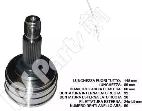 IPS Parts ICJ-10422 - Kit giunti, Semiasse autozon.pro