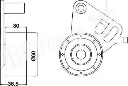 IPS Parts ITB-6903 - Tendicinghia, Cinghia dentata autozon.pro