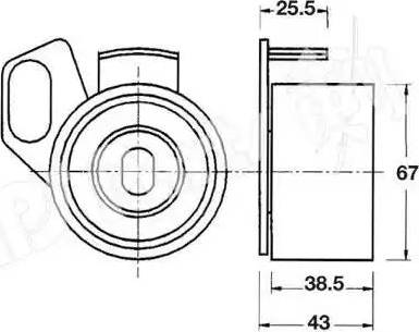 IPS Parts ITB-6907 - Tendicinghia, Cinghia dentata autozon.pro