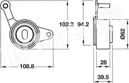 IPS Parts ITB-6919 - Tendicinghia, Cinghia dentata autozon.pro