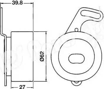 IPS Parts ITB-6404 - Tendicinghia, Cinghia dentata autozon.pro