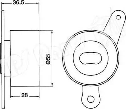 IPS Parts ITB-6400 - Tendicinghia, Cinghia dentata autozon.pro