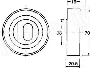 IPS Parts ITB-6417 - Rullo tenditore, Cinghia dentata autozon.pro