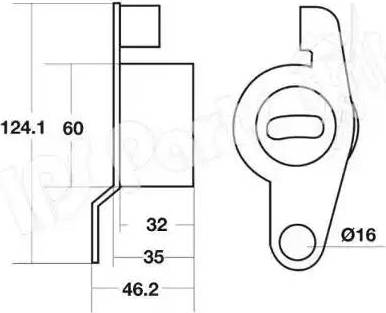 IPS Parts ITB-6420 - Tendicinghia, Cinghia dentata autozon.pro