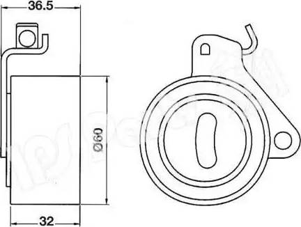 IPS Parts ITB-6509 - Tendicinghia, Cinghia dentata autozon.pro