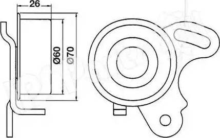 IPS Parts ITB-6503 - Rullo tenditore, Cinghia dentata autozon.pro