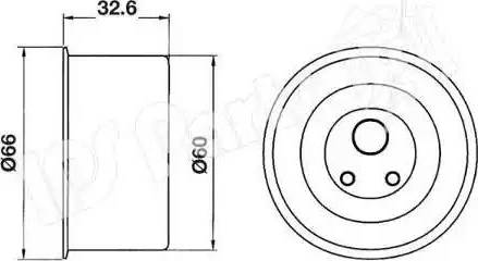 IPS Parts ITB-6507 - Tendicinghia, Cinghia dentata autozon.pro