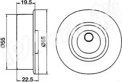 IPS Parts ITB-6514 - Tendicinghia, Cinghia dentata autozon.pro