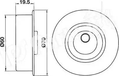 IPS Parts ITB-6518 - Tendicinghia, Cinghia dentata autozon.pro