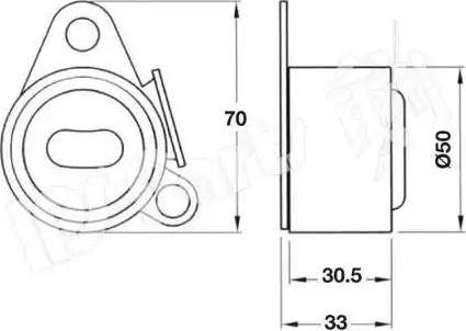 IPS Parts ITB-6536 - Tendicinghia, Cinghia dentata autozon.pro