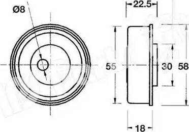 IPS Parts ITB-6531 - Tendicinghia, Cinghia dentata autozon.pro