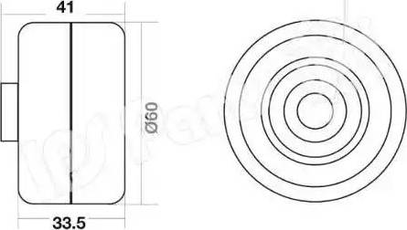 IPS Parts ITB-6008 - Tendicinghia, Cinghia dentata autozon.pro