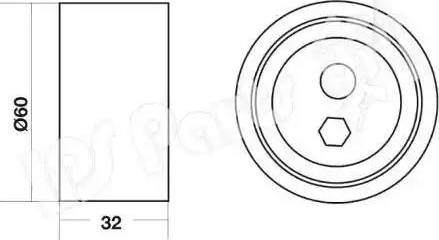 IPS Parts ITB-6007 - Tendicinghia, Cinghia dentata autozon.pro