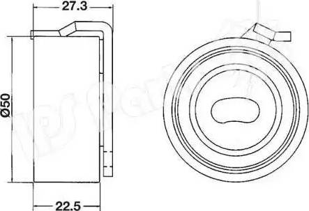 IPS Parts ITB-6115 - Tendicinghia, Cinghia dentata autozon.pro