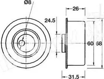 IPS Parts ITB-6111 - Tendicinghia, Cinghia dentata autozon.pro