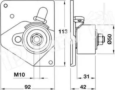 IPS Parts ITB-6124 - Tendicinghia, Cinghia dentata autozon.pro