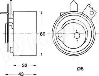 IPS Parts ITB-6123 - Rullo tenditore, Cinghia dentata autozon.pro