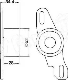 IPS Parts ITB-6803 - Tendicinghia, Cinghia dentata autozon.pro