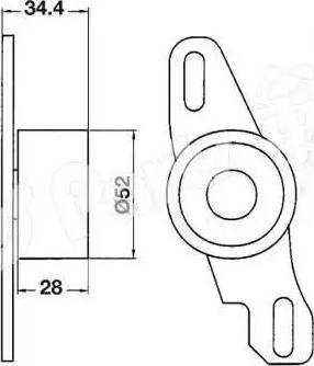 IPS Parts ITB-6802 - Tendicinghia, Cinghia dentata autozon.pro