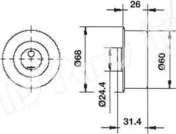 IPS Parts ITB-6344 - Tendicinghia, Cinghia dentata autozon.pro