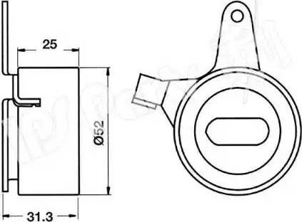 IPS Parts ITB-6341 - Tendicinghia, Cinghia dentata autozon.pro