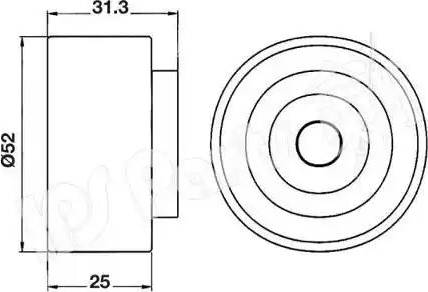 IPS Parts ITB-6306 - Galoppino / Guidacinghia, Cinghia dentata autozon.pro