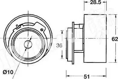 IPS Parts ITB-6311 - Tendicinghia, Cinghia dentata autozon.pro