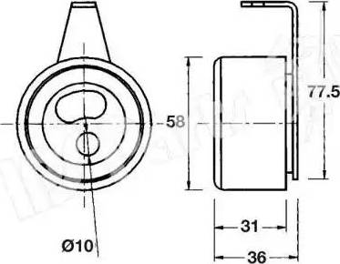 IPS Parts ITB-6317 - Tendicinghia, Cinghia dentata autozon.pro