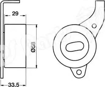 IPS Parts ITB-6244 - Tendicinghia, Cinghia dentata autozon.pro