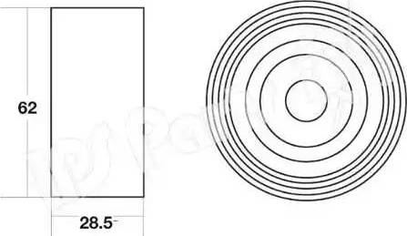 IPS Parts ITB-6241 - Tendicinghia, Cinghia dentata autozon.pro