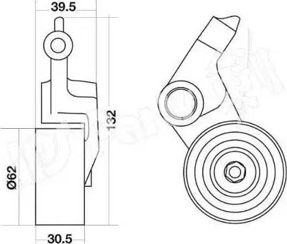 IPS Parts ITB-6242 - Tendicinghia, Cinghia dentata autozon.pro