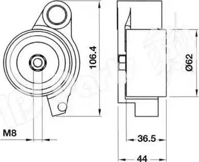 IPS Parts ITB-6250 - Tendicinghia, Cinghia dentata autozon.pro