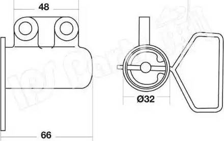 IPS Parts ITB-6257 - Tendicinghia, Cinghia dentata autozon.pro