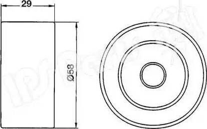 IPS Parts ITB-6206 - Tendicinghia, Cinghia dentata autozon.pro