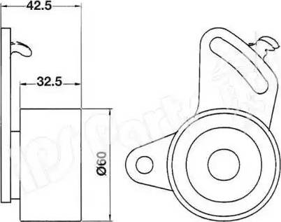 IPS Parts ITB-6200 - Tendicinghia, Cinghia dentata autozon.pro