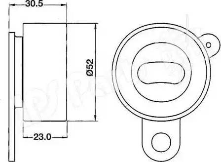 IPS Parts ITB-6208 - Tendicinghia, Cinghia dentata autozon.pro