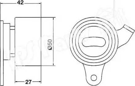 IPS Parts ITB-6207 - Tendicinghia, Cinghia dentata autozon.pro