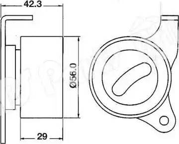 IPS Parts ITB-6215 - Tendicinghia, Cinghia dentata autozon.pro