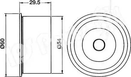 IPS Parts ITB-6216 - Tendicinghia, Cinghia dentata autozon.pro