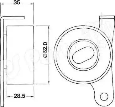 IPS Parts ITB-6211 - Tendicinghia, Cinghia dentata autozon.pro