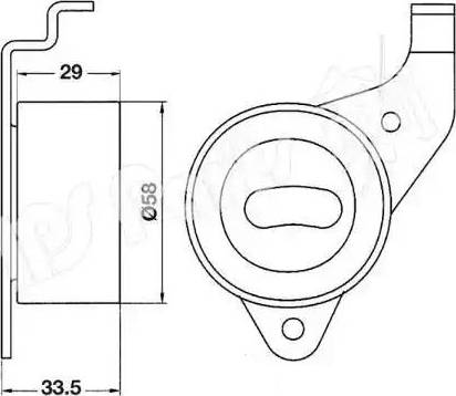 IPS Parts ITB-6213 - Tendicinghia, Cinghia dentata autozon.pro