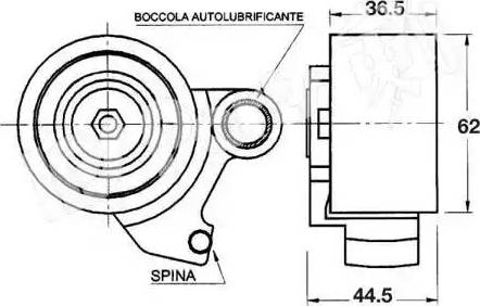 IPS Parts ITB-6212 - Tendicinghia, Cinghia dentata autozon.pro