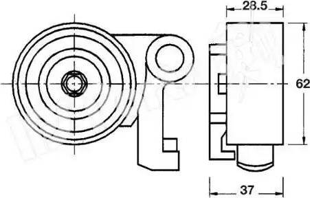 IPS Parts ITB-6233 - Tendicinghia, Cinghia dentata autozon.pro